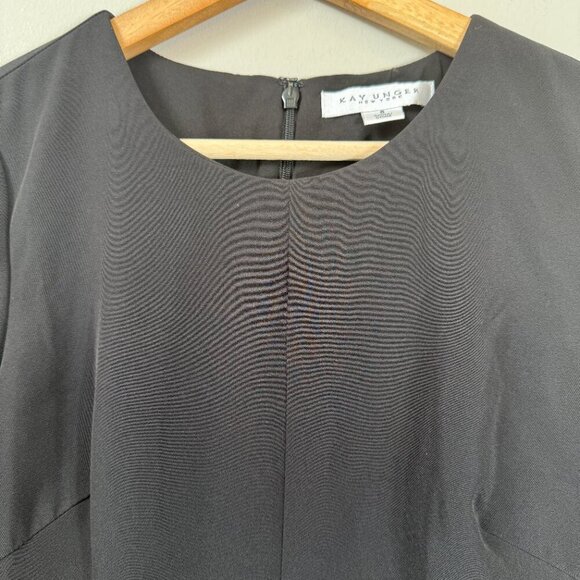 Kay Unger Davina Walk Thru Jumpsuit Women's 6 Black Formal Cocktail Party NWT - Picture 8 of 16